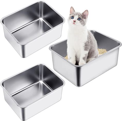 stainless steel litter box tractor supply|extra large stainless steel cat litter box.